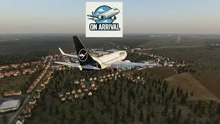 On Arrival | Landing into Bordeaux | Lufthansa 737-700 #levelup #xplane12