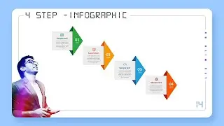 4 Step Infographics in PowerPoint Presentation | Lex with RK | Kannada #CreatingForIndia
