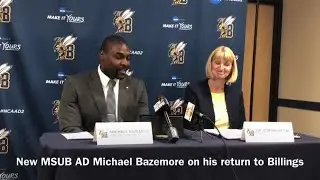 New MSUB AD Michael Bazemore&rsquo;s introductory press conference