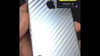 stickers91 :: apple iphone 6 silver chrome carbon fibre sticker wrap skin