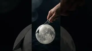 🌕 Satisfying Moon Slice ASMR | Hyper Realistic Cutting Sounds | Relaxing Visuals #asmr #satisfying