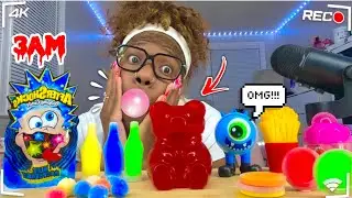 i Tried ASMR... Eating very Weird Candy @ 3AM