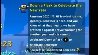 Down a Flask to Celebrate the New Year [Trove] Renewus