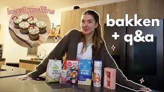 Bak met mij + q&a 👩🏻‍🍳🧁 (samenwonen, relatie, vakantieplannen en meer) 💘 vlogmas dag 22