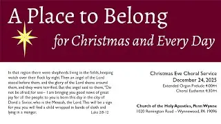 Christmas Eve Choral Service, HE Rite 2, December 24, 2025