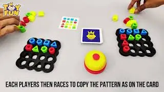 Fast Fun Shape Sorter party game for kids and adults - Match 'em quick, ting the bell! by TOYFUN