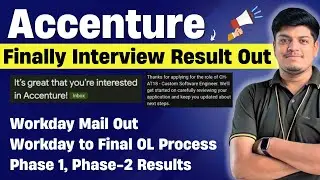 🔥Информация о собеседованиях в Accenture Workday | Объявлены результаты собеседований в Accenture...