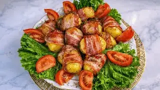 Bacon Wrapped Potatoes in 20 Minutes! So Easy, So Delicious, So Perfect!