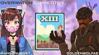 FIRST TIME PLAYING COMP! (Overwatch Competitive Season 13) w/ TheGoldenWolfAE