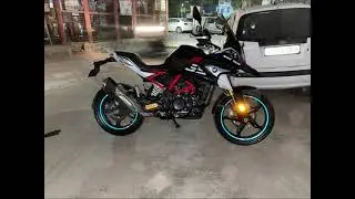 Detailing handle bar riser, graphics in BMW GS 310