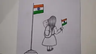independence day easy drawing 