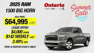 Summer Sale At Ontario Chrysler Dodge Jeep Ram