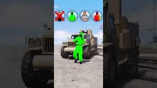 MILITARY TRUCK CHALLENGE RAINBOW Doll Soldier Squid Game in GTA 5 #gta5