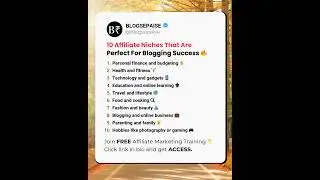 10 Affiliate Niches That Are Perfect for Blogging Success