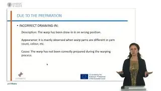 Defects Due to preparation. Incorrect drawing-in | 36/87 | UPV