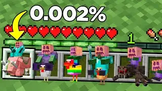 Capturei os mobs ULTRA RAROS do Minecraft