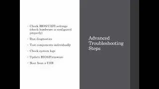 Troubleshooting PC Presentation