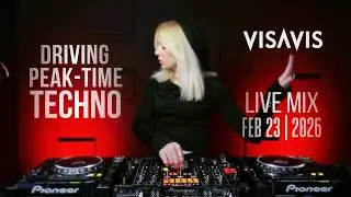 Driving Peak-Time Techno | Top New Releases | Live DJ Set | Visavis DJ | Feb 23 2026