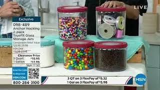 Anchor Hocking 2pack 1Gallon TrueFit Glass Storage Jars ...