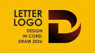 How to Draw Letter D Creative Logo in CorelDRAW 2026  EasyGraphix
