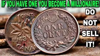10 Most Valuable Bad Condition Canada One Cent & Indian Head One Cent Coins in History #Pennies!
