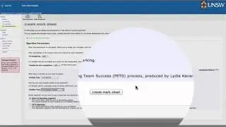 Creating Mark Sheets in WebPA