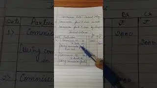 Commission Paid Journal Entry|#commerce |#accounting