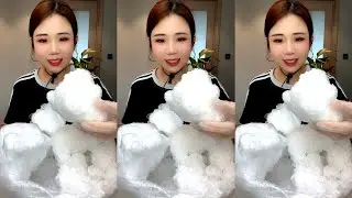 ASMR WHITE ICE EATING YY 