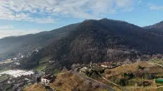 DJI Flying over Bergamo Pre-Alps: Foresto Sparso Cinematic | Jan 2026 #djimini5pro #drone #italy
