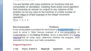 Theory of Computation and Compilers |Non Computational Problems