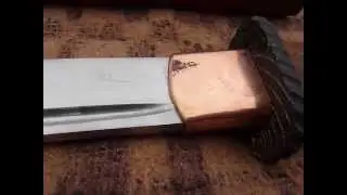 ТАНТО сан май, мокуме, гравировка Куба, информация:rosecky.knives@seznam.cz