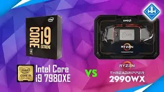 So S&aacute;nh Render: Intel Core i9 7980XE vs AMD Threadripper 2990WX