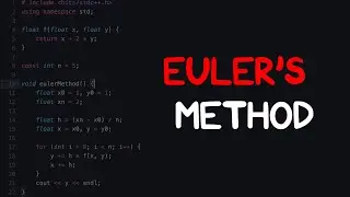 5.1.1 Euler’s Method Implementation | Coding Tutorial | Numerical Methods