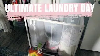 Doing Laundry ALL DAY | ULTIMATE LAUNDRY DAY | Laura Felicia