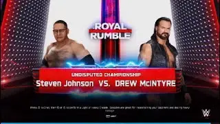 WWE Royal Rumble| Stevie J vs Drew Mcintyre: Undisputed championship match WWE2K25