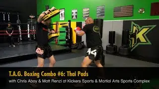 T.A.G. Boxing Combo #6: Thai Pads with Chris Aboy & Matt Renzi