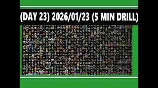 (Day 23) 2026/01/23 5 Min Drill - Learn all 1025 Pokemons... Until I reach Day 365
