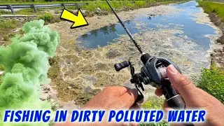 Fishing in Dirty Polluted Water!