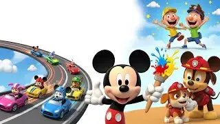 Mickey’s Fun Day With Friends 🎨🚗 | Painting, Car Racing, Animal Rescue & Moto Patlu Fun