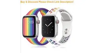 Review Pride Edition Sports strap for Apple watch 5 band 44mm 40mm iwatch band 42mm 38mm breathable