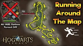 Hogwarts Legacy - Running Around the Map Tour (No HUD)