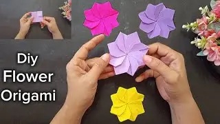 New ideas💥How to fold origami paper into a flower shape/simple and easy