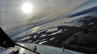 PilotCAM 737 into Yellowknife + Wing view!