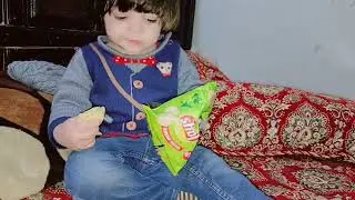 &ldquo;Little Foodie Rehaan Eating Lays Chips Cutely!&rdquo; #cutebaby #baby #eating #snacks 
