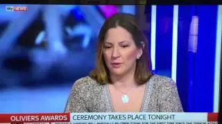 Terri Paddock on Sky News talking 2016 Olivier Awardsg