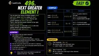 LeetCode 496: Next Greater Element I | C++ Walkthrough & Code