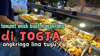 Angkringan kopi joss jogja. banyak pilihan satenya