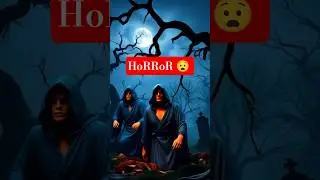 Haunting Graveyard Horror Scene | Moonlit Mist & Twisted Trees | Scary Cinematic Animation #grave