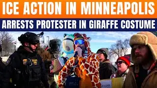 LIVE: U.S. ICE Agents Arrest Robby Roadsteamer Wearing Giraffe Costume In Minneapolis | News9