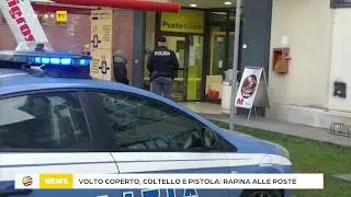 Volto coperto, coltello e pistola: rapina alle Poste in via Cristofoli